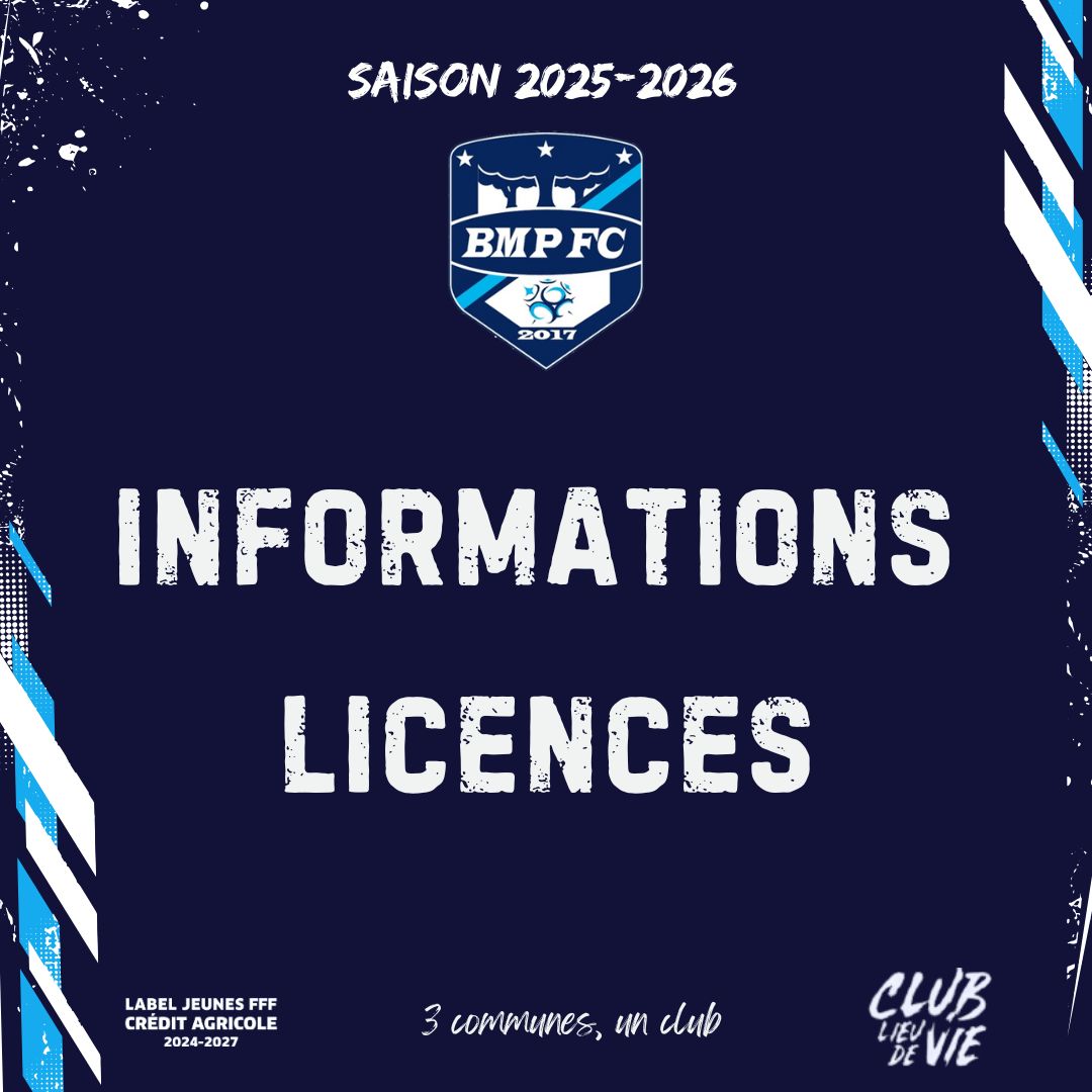 Infos Licences – Saison 2025/2026